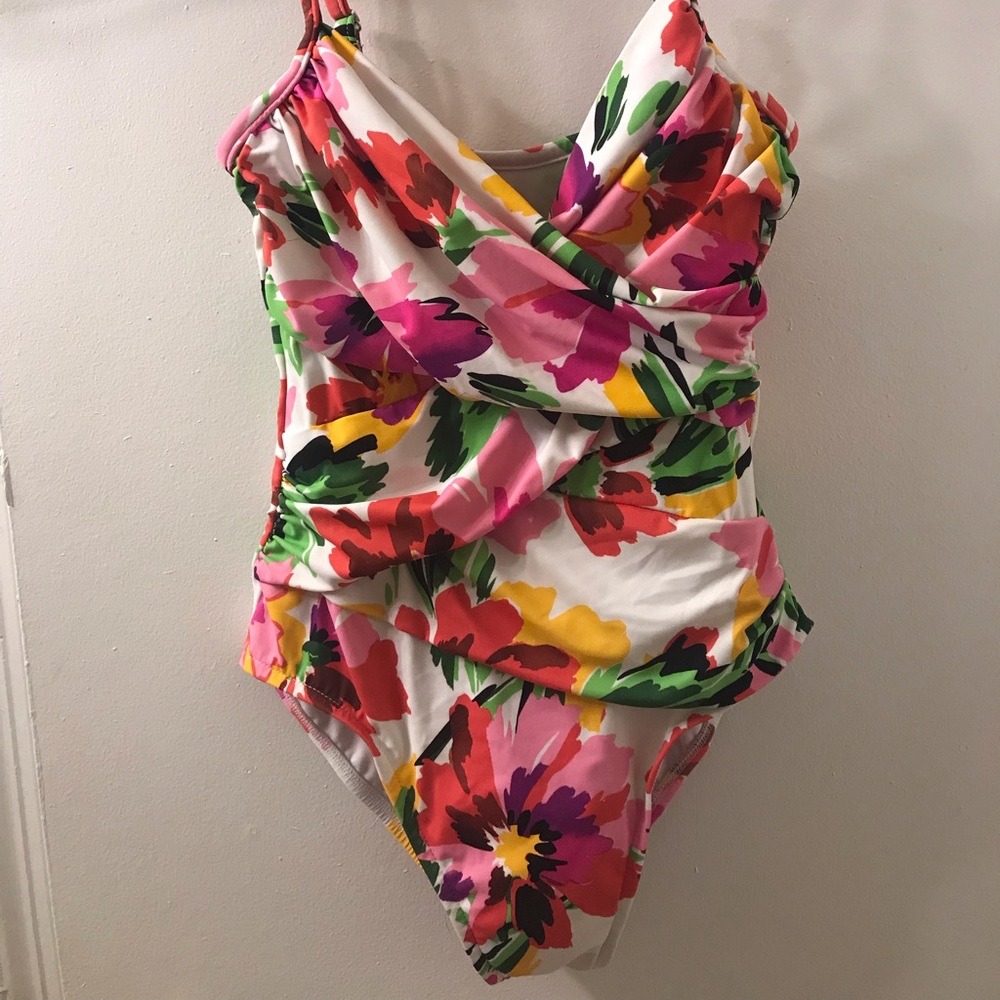 One piece floral swimsuit